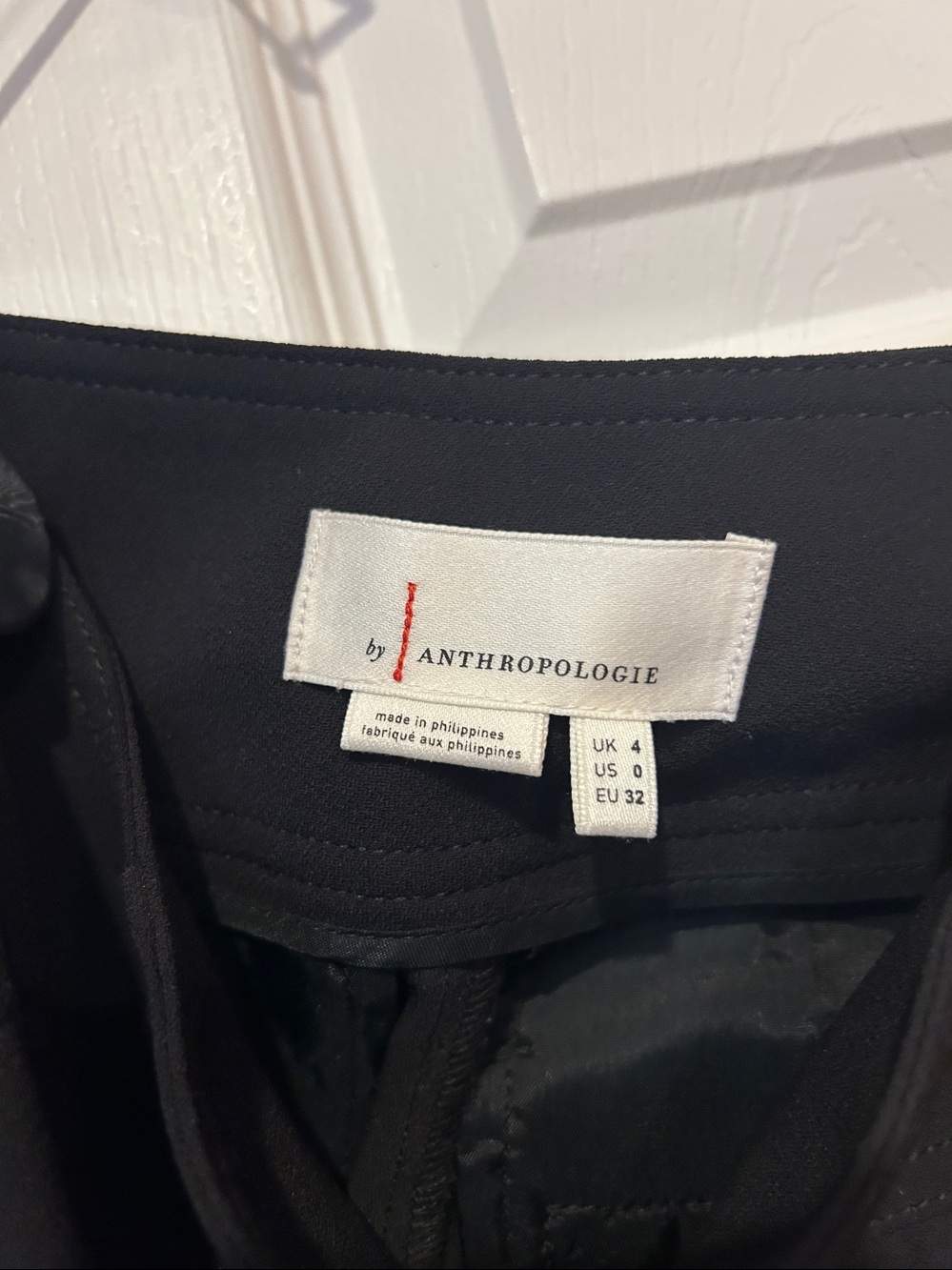 Anthropologie Black High-Rise Button-Front Shorts - Picture 2 of 4